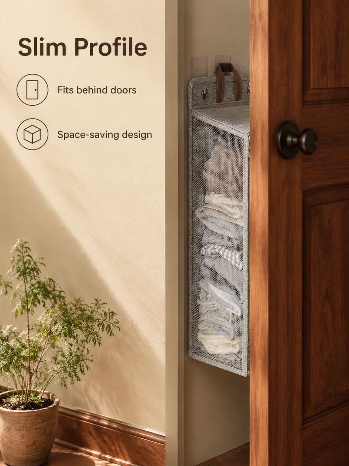 Foldable Cotton Linen Laundry Basket for Home