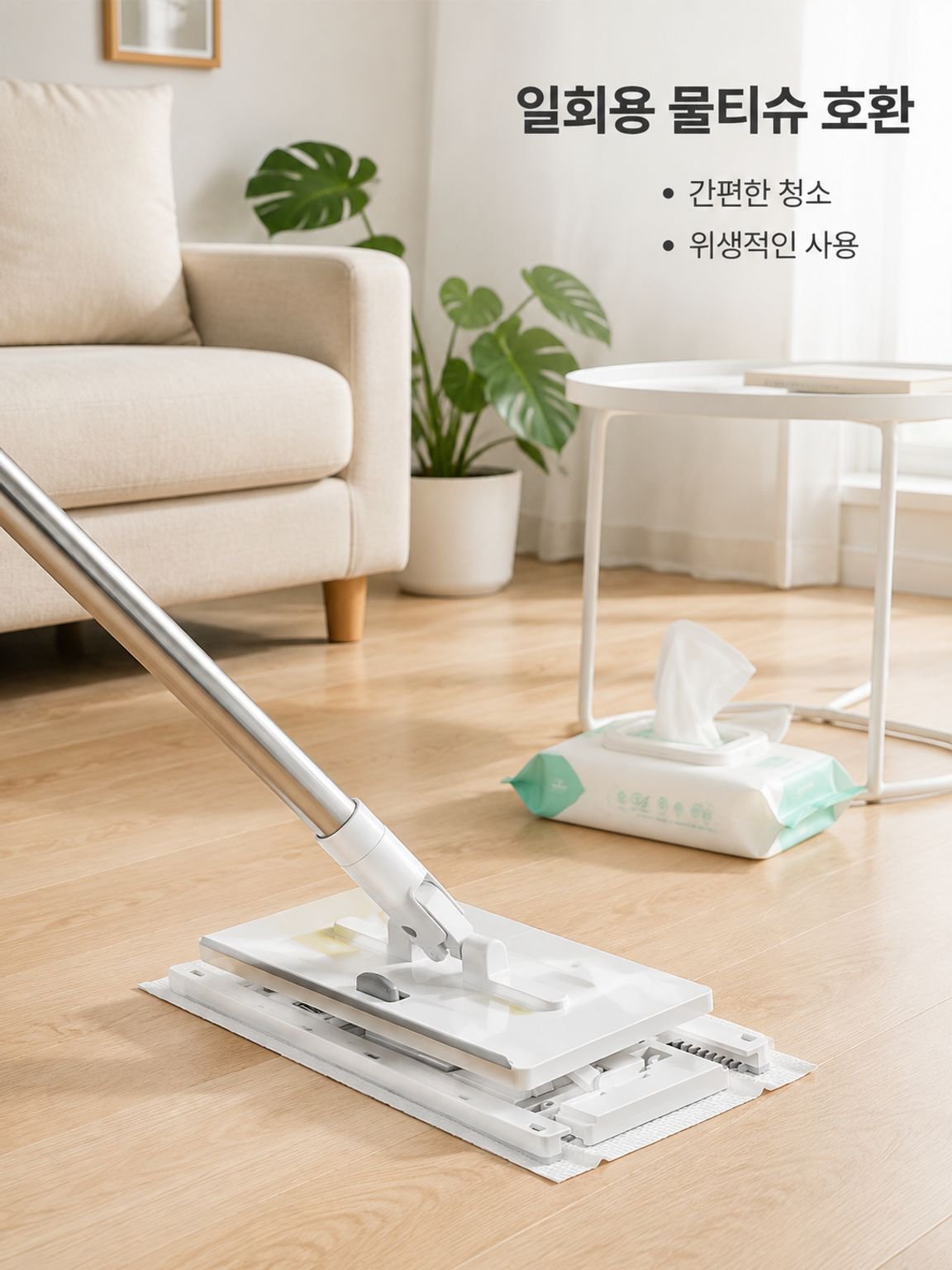 다기능 교체 가능한 대걸레 헤드