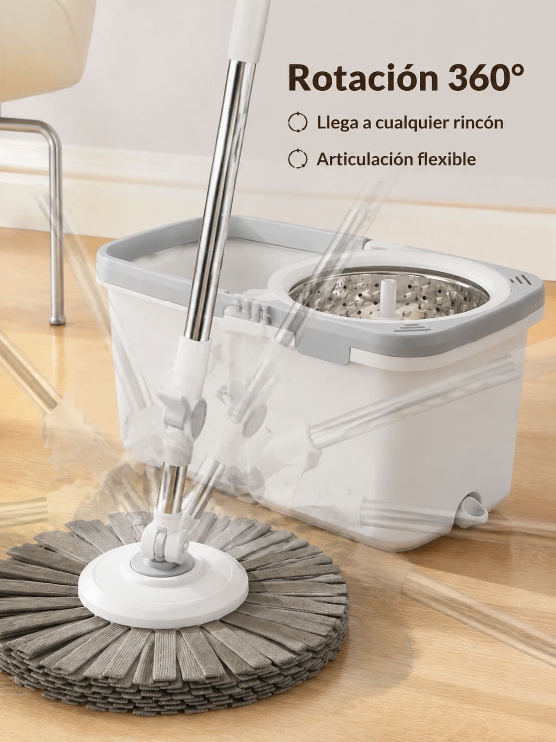 Trapeador automático giratorio
