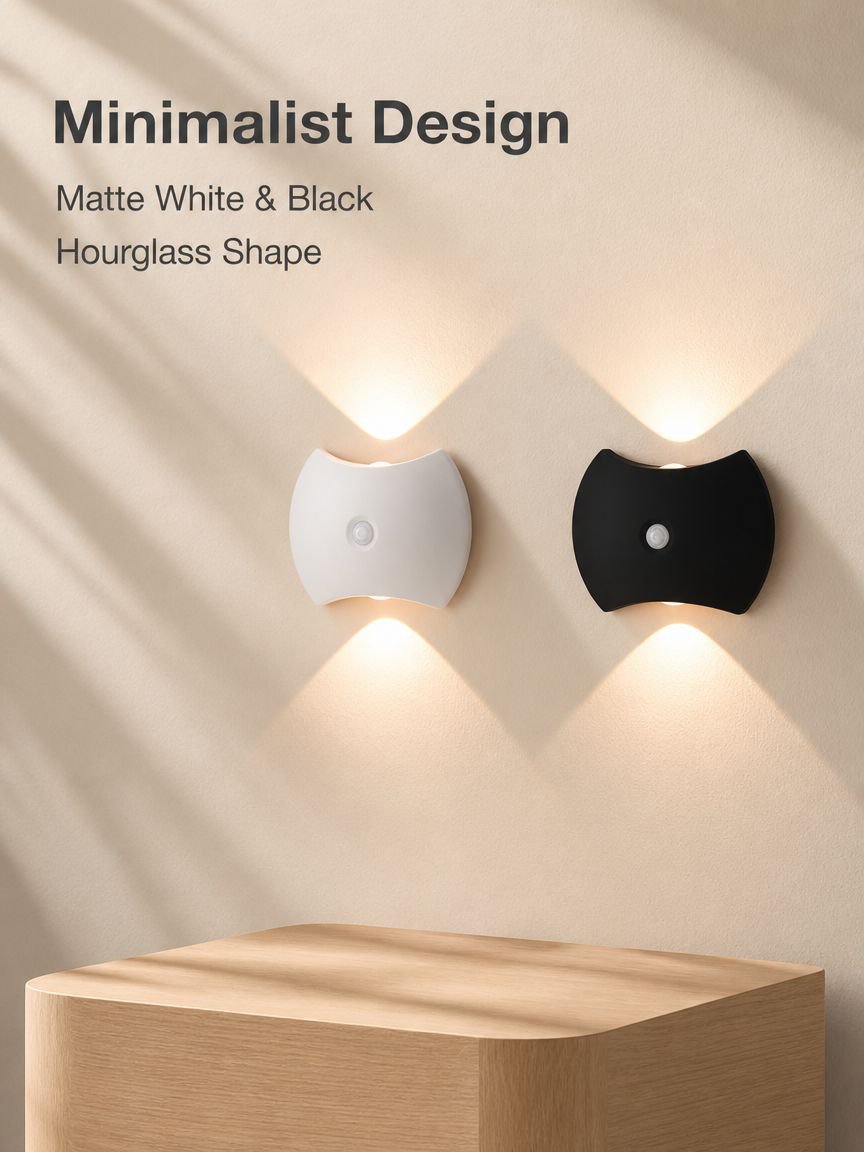 Charging magnetic wall light LED bedroom bedside lamp USB hole free