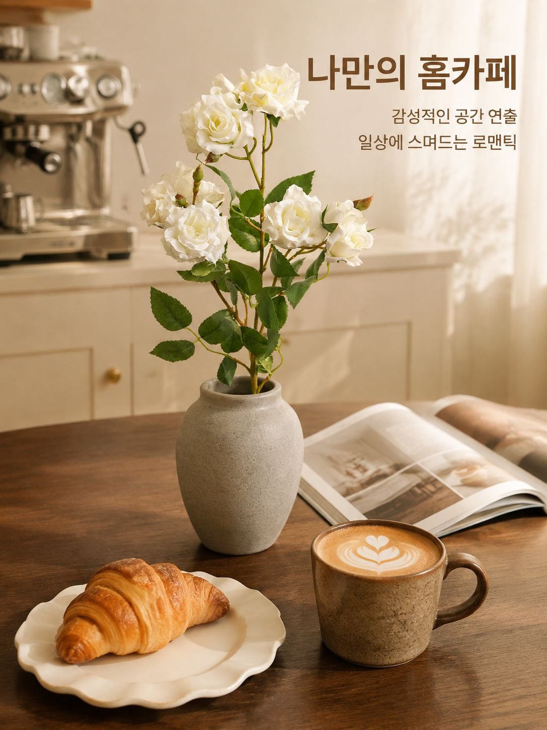 버블 로즈 조화
