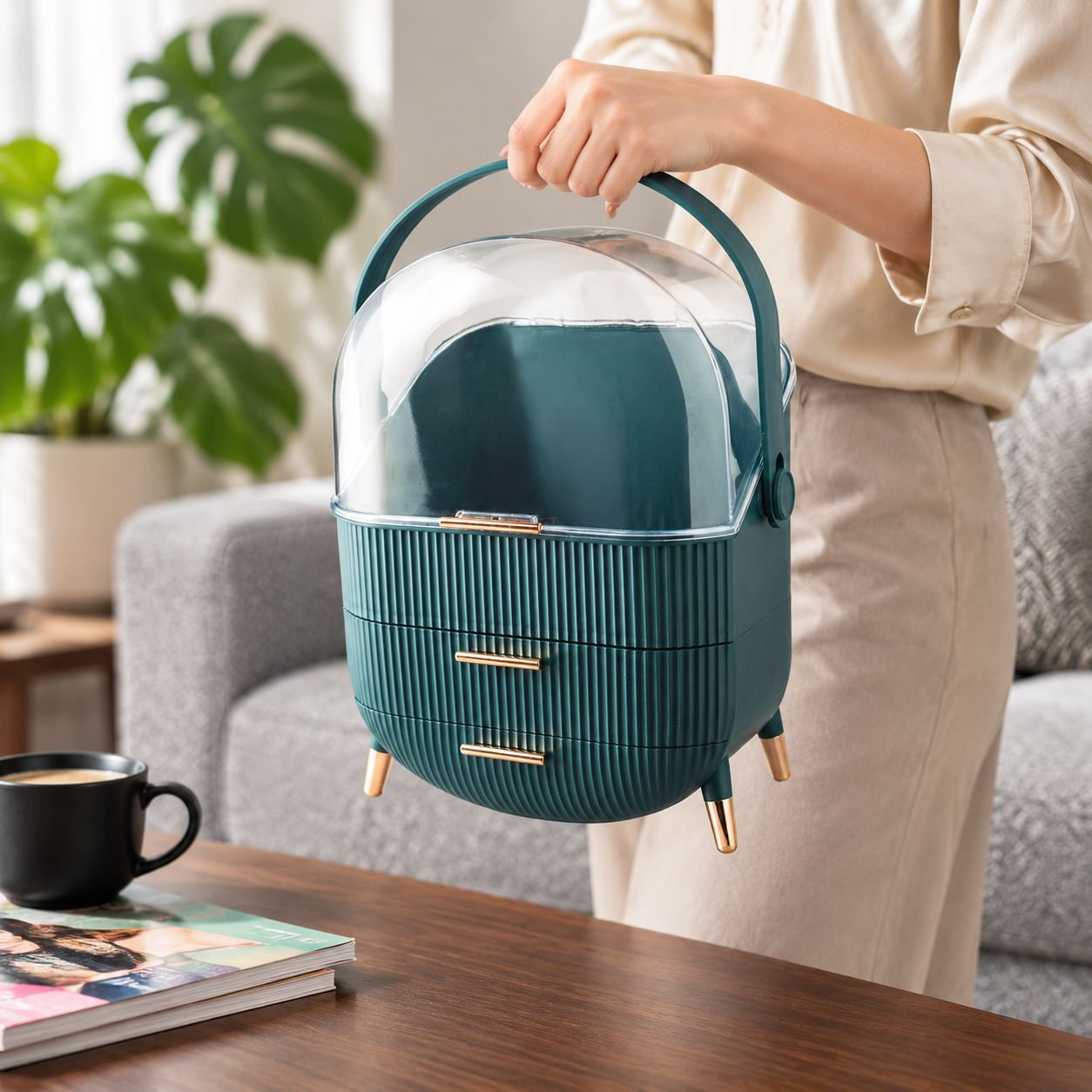 Multi-functional Large Capacity Cosmetic Storage Box