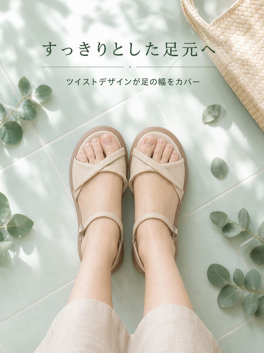 厚底ソールのディテール画像