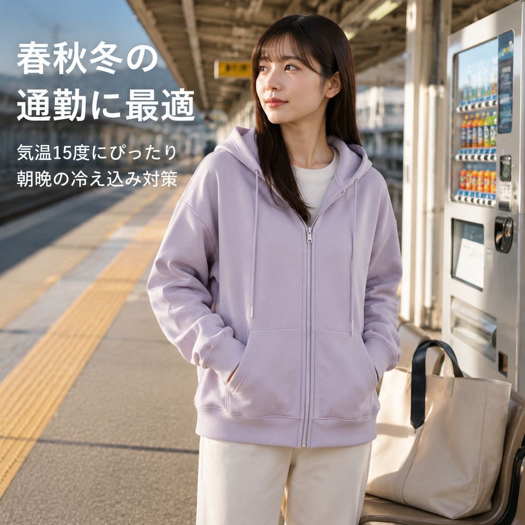 レディースパーカー カジュアルファッション