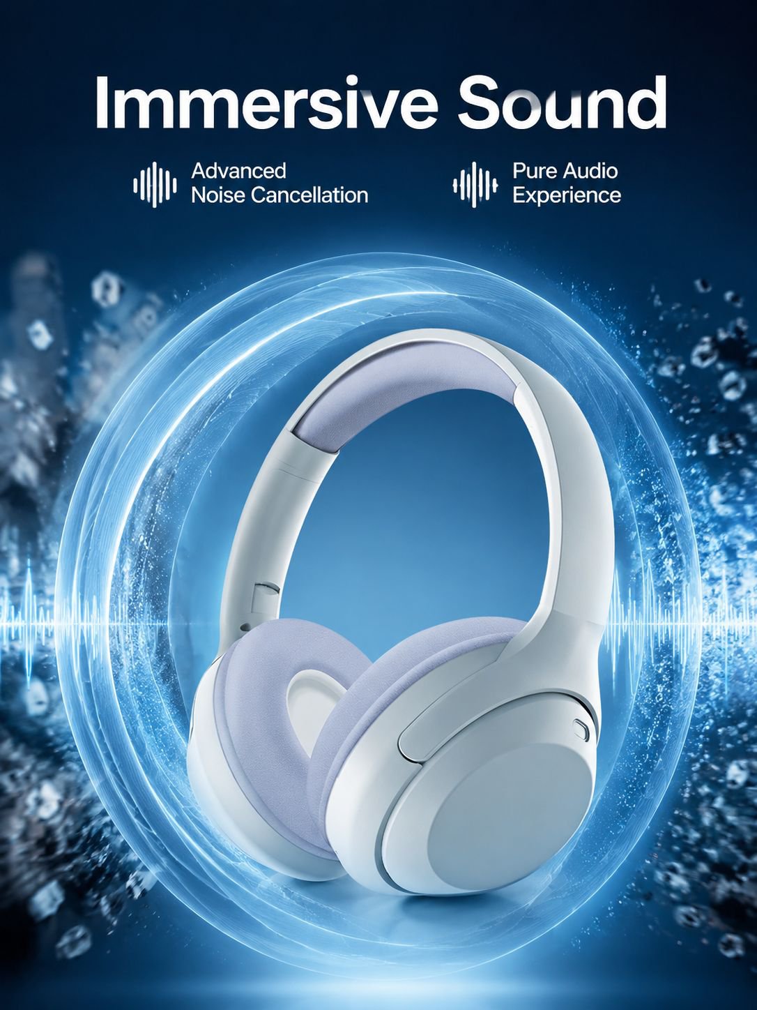 High-Quality Wireless Over-Ear Bluetooth Headphones