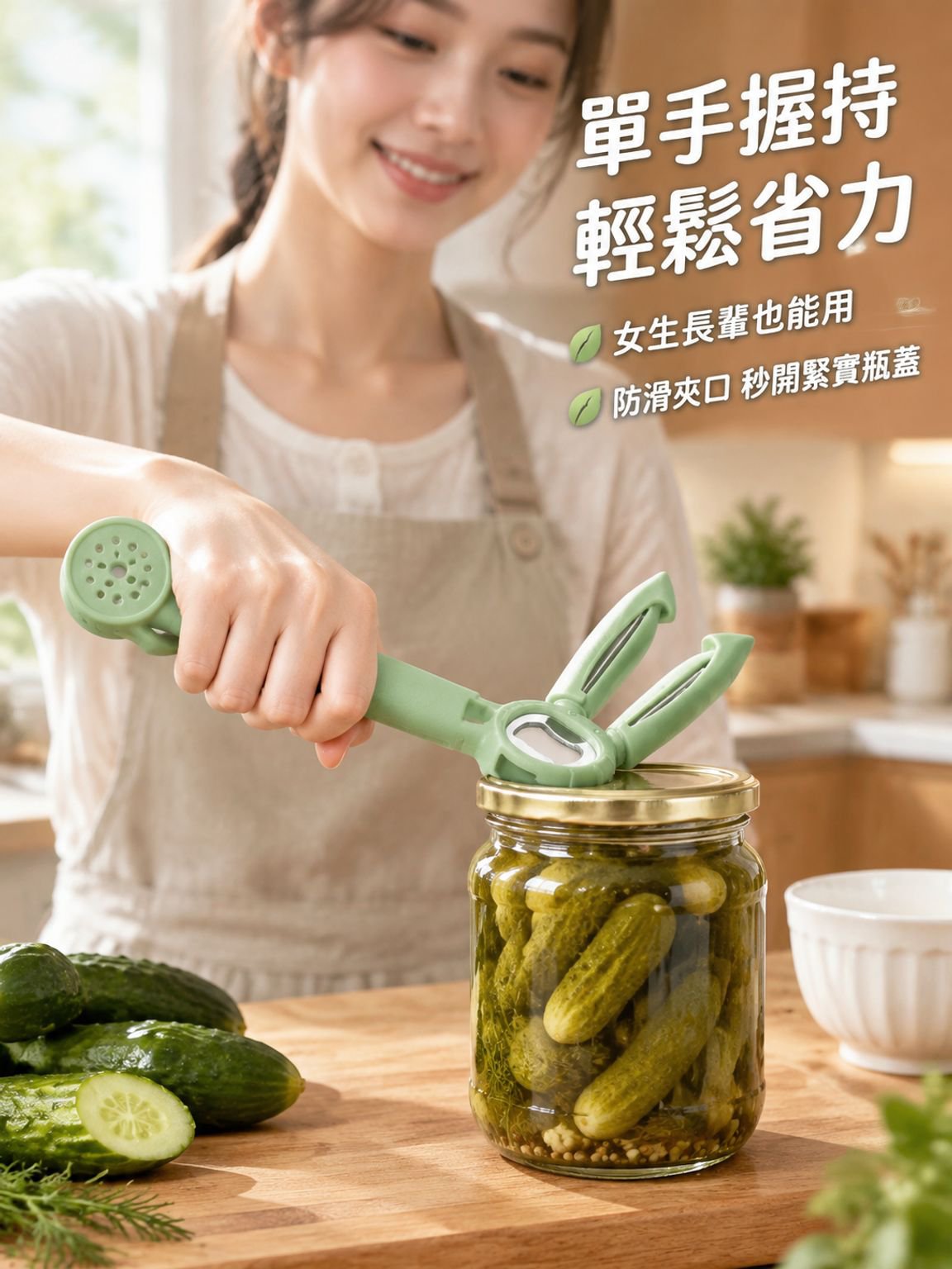 五合一厨房罐头瓶盖开启器