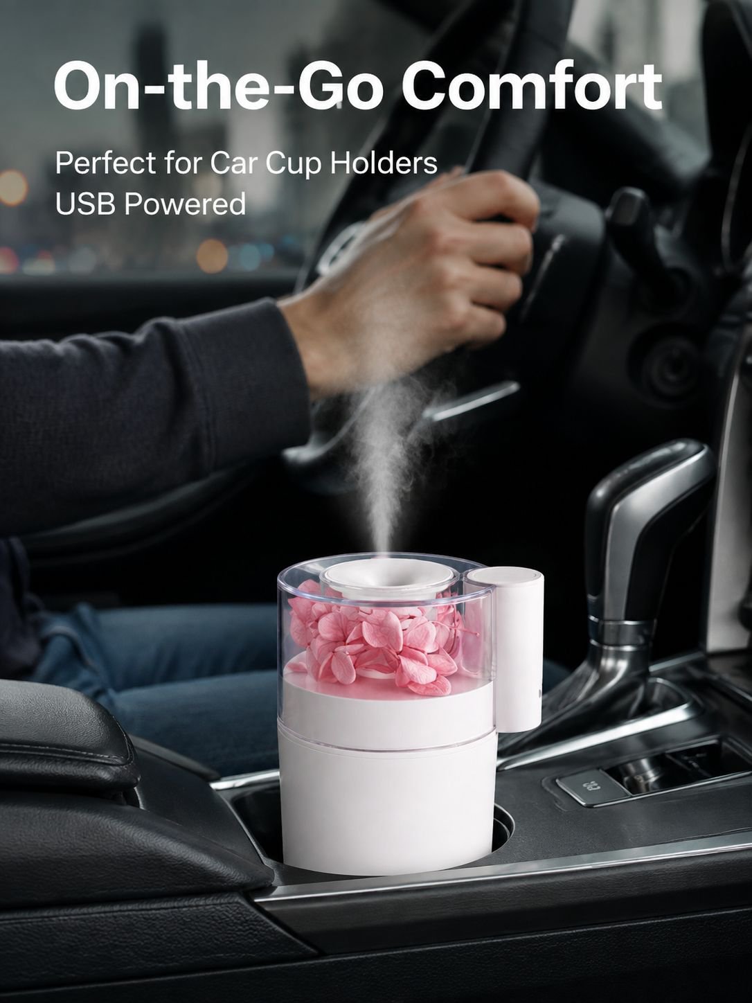 Home & Car USB Portable Eternal Flower Air Humidifier