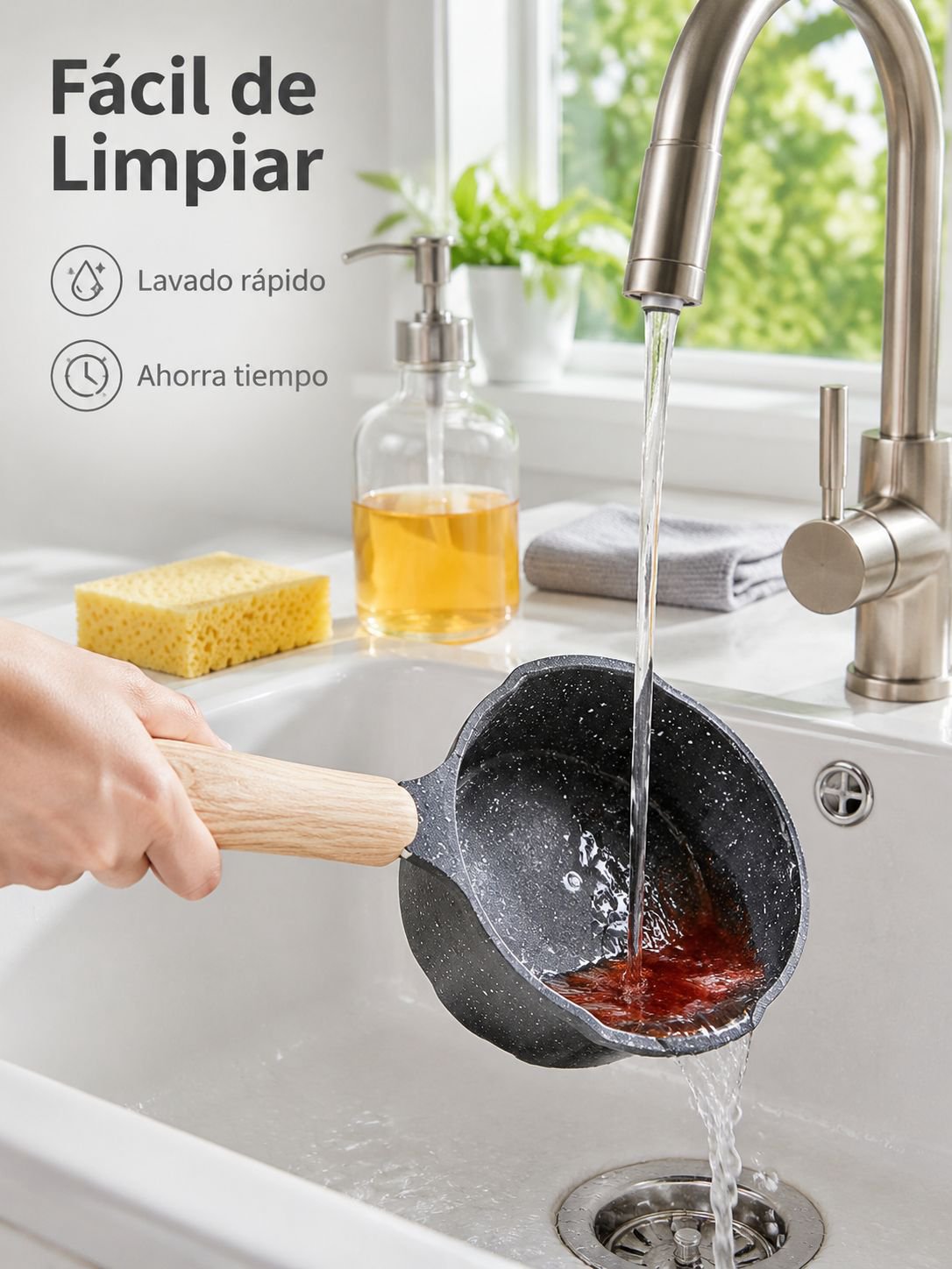Olla mini multifuncional antiadherente