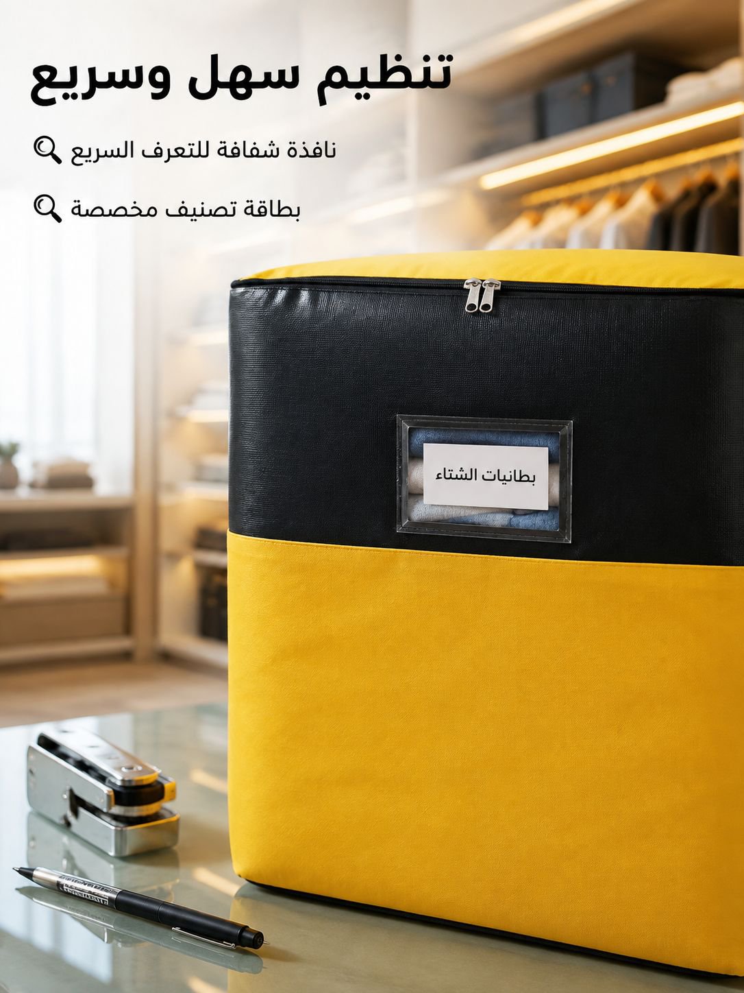 【حقيبة واحدة تكفي العائلة بأكملها】 حقيبة تنظيم بسعة فائقة وتصميم بسيط