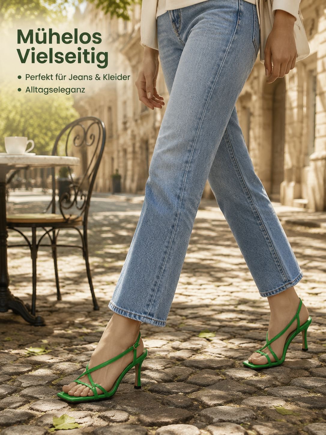  Modische High Heel Zehensandalen 