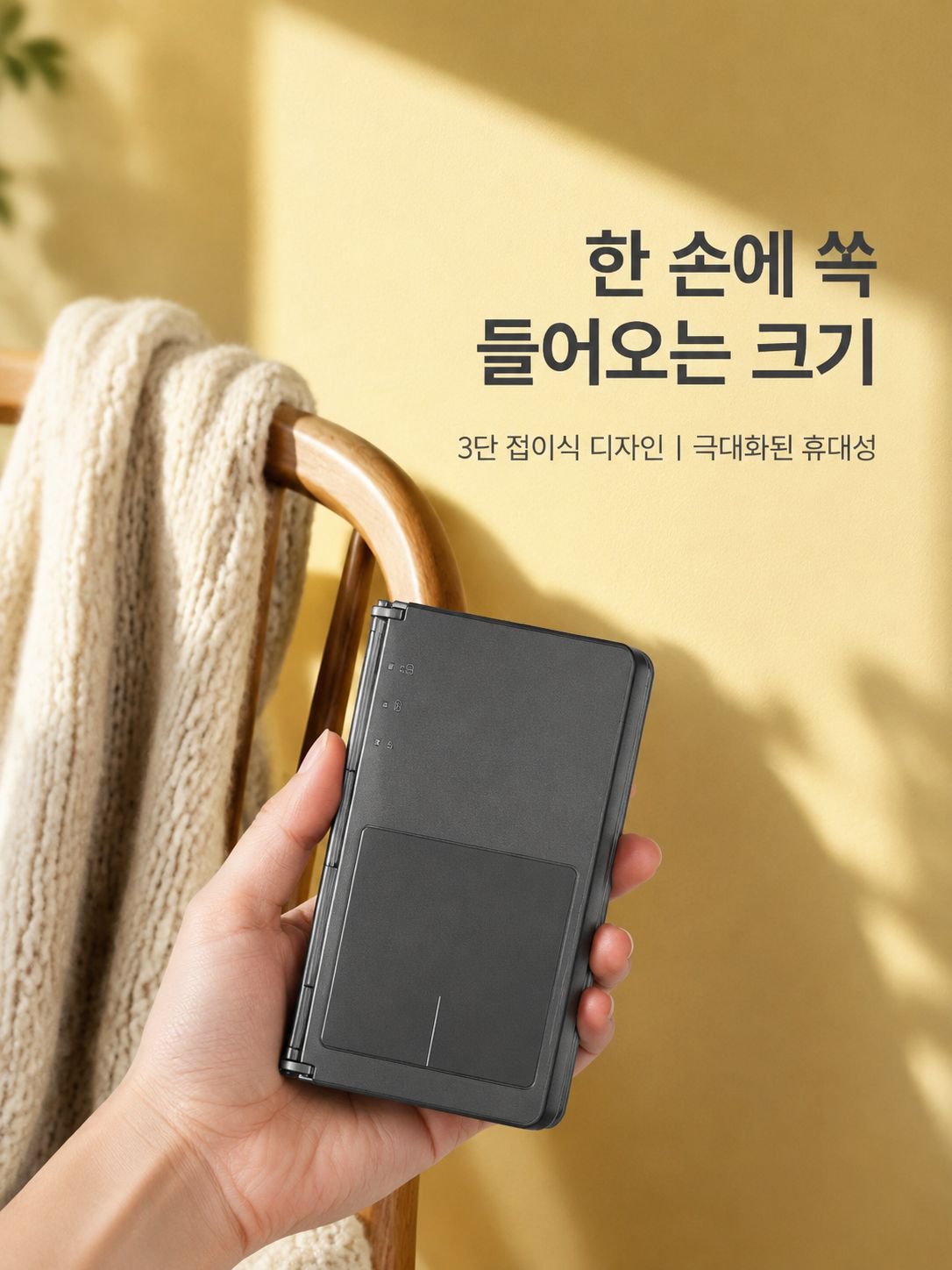 3단 접이식 터치 블루투스 키보드