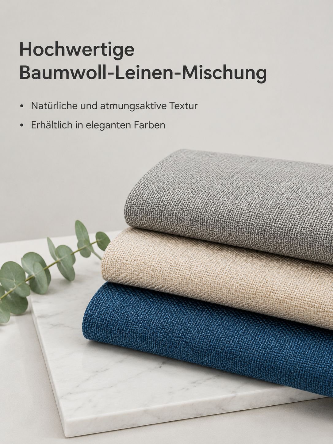 Zeitloser Sofakissenbezug als Wohnaccessoire