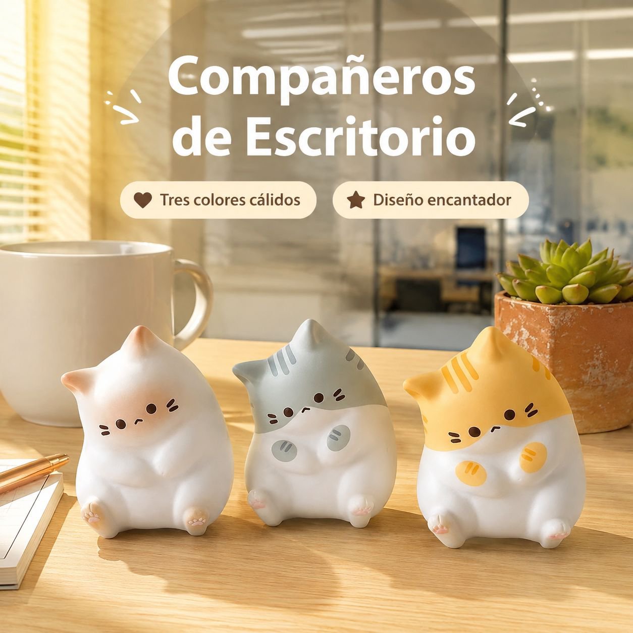 Muñeco viral de gato Keke para aliviar el estrés, juguete de escritorio