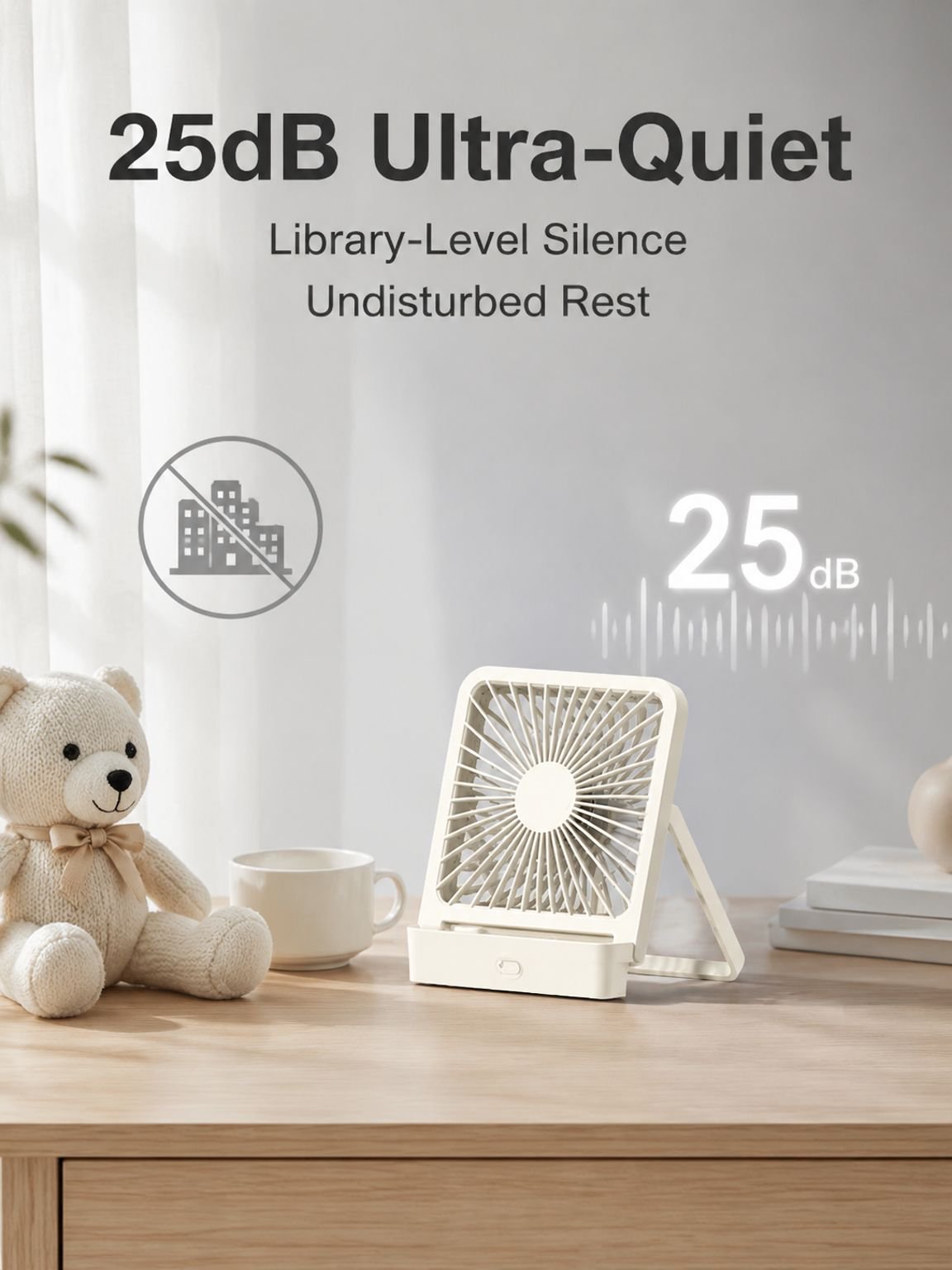 USB desktop fan for laptops and computers