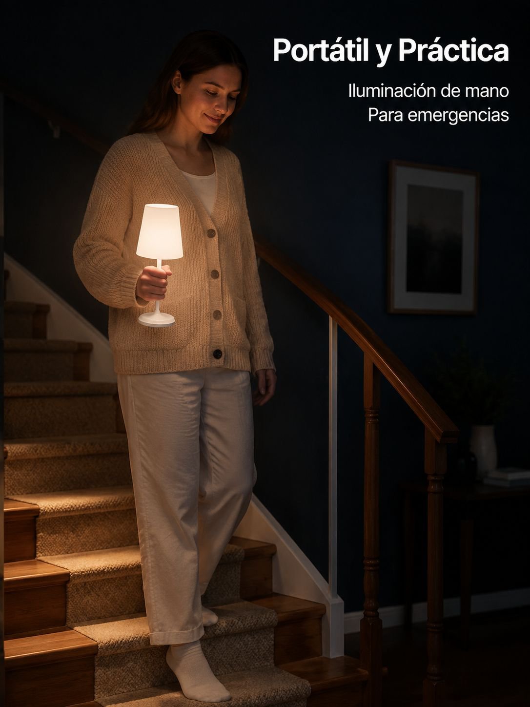 Luz nocturna multifuncional con sensor