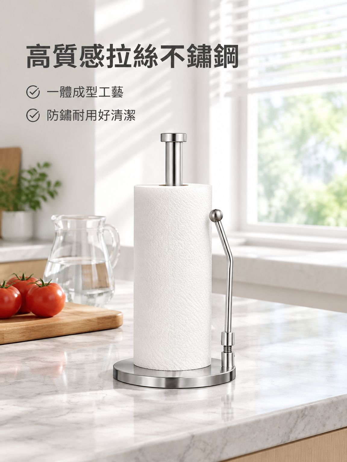 不銹鋼紙巾座卷紙架立式