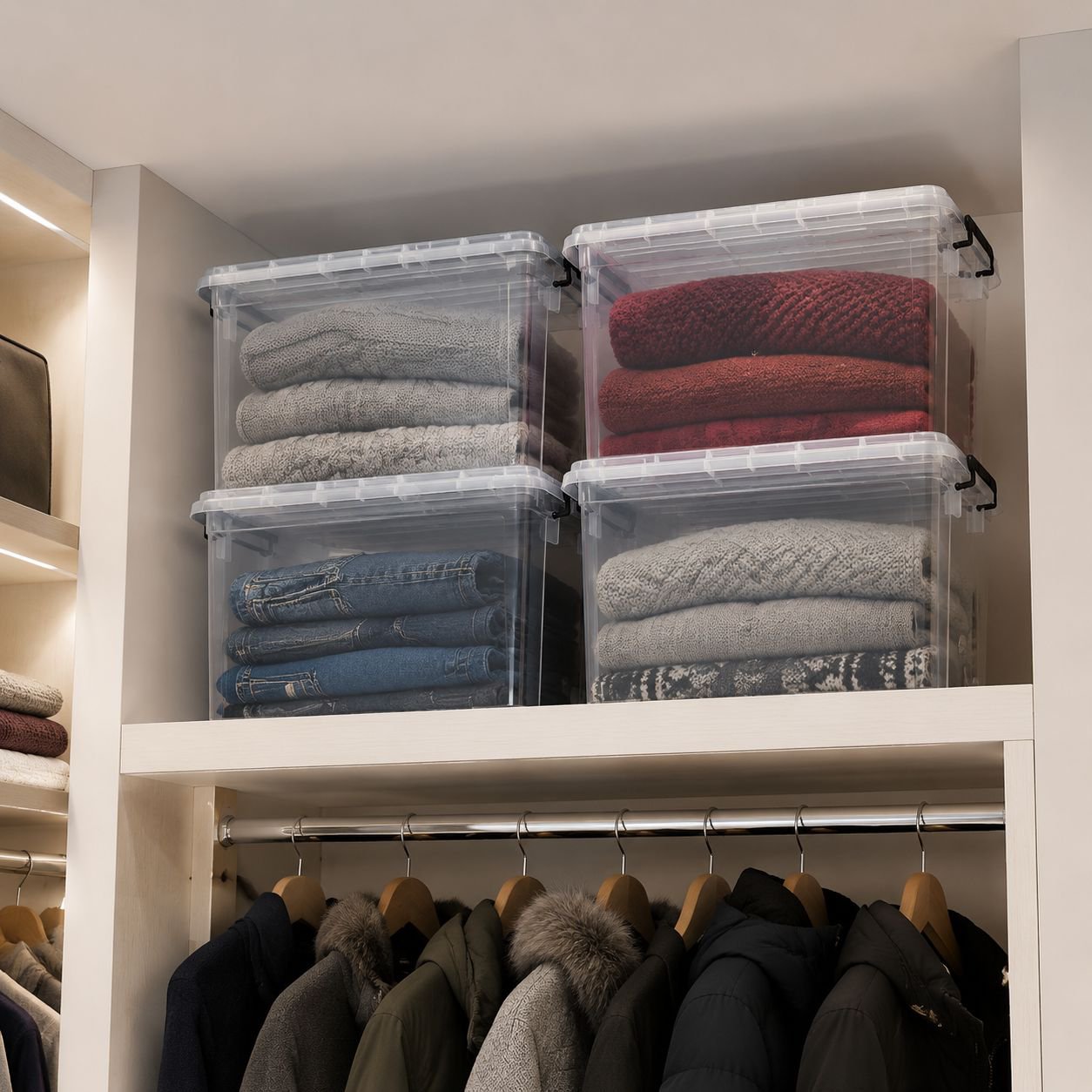 Multi-purpose storage box for bedroom, living room, and garage