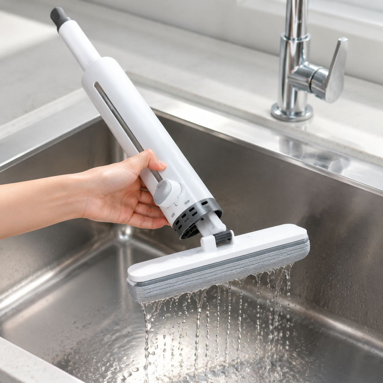 Space-saving kitchen cleaning solution