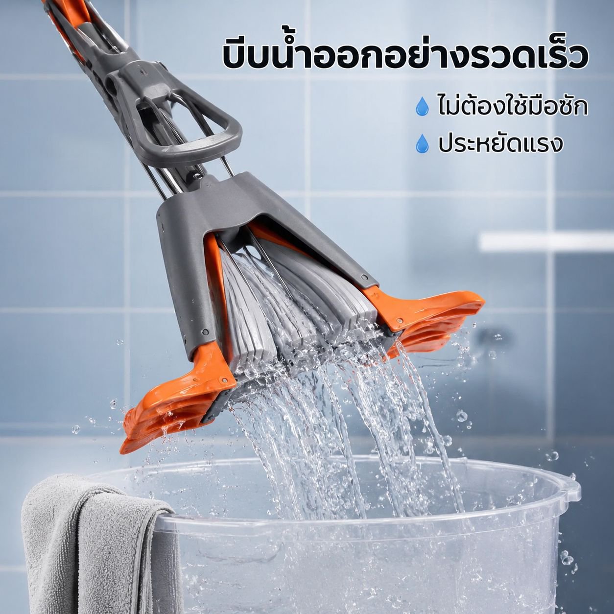 ไม้ถูพื้นฟองน้ำรุ่นใหม่สำหรับใช้ในบ้าน