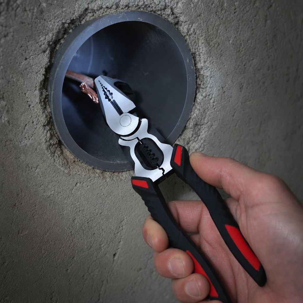 All-in-One Drahtabisolierzange mit Hammerkopf, Spezialwerkzeug für Elektriker