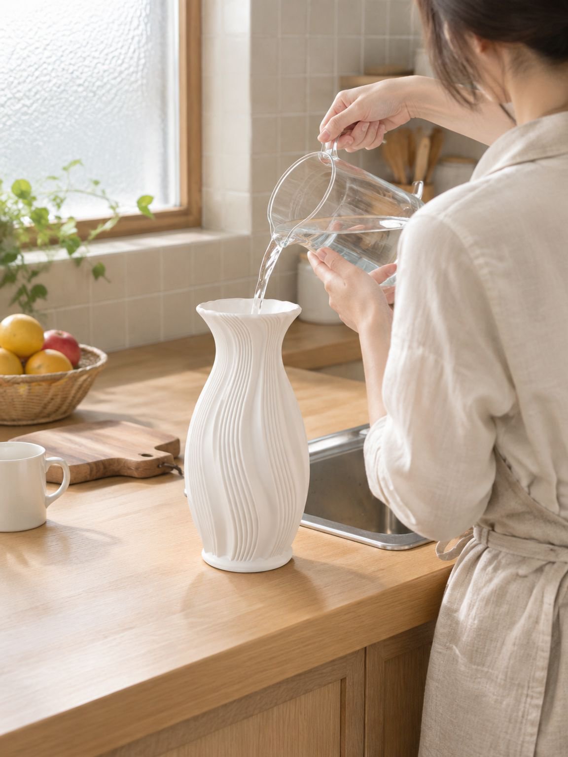 Artistic and chic design of the French Gradient Flower Vase