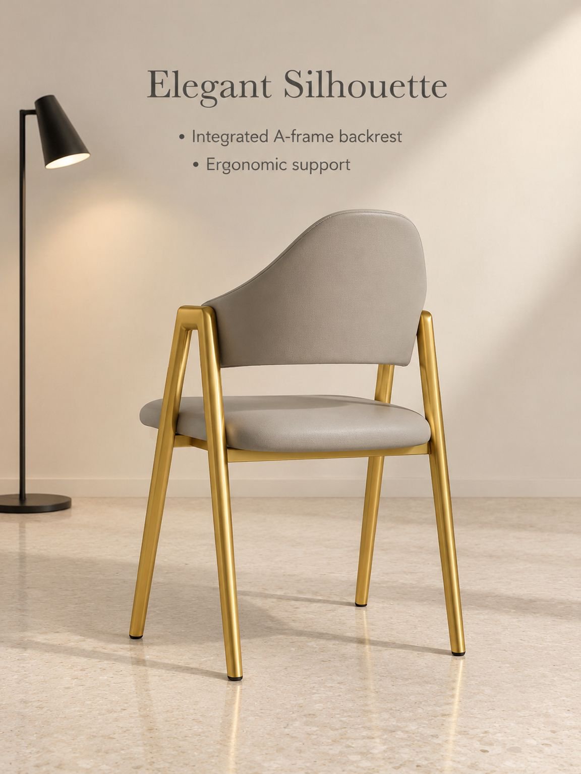 Modern lounge chair arranged beside a living room side table