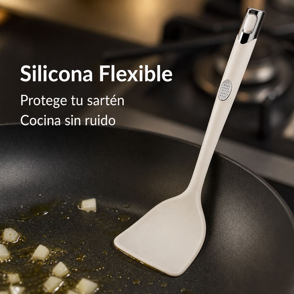 Juego de utensilios de silicona resistente al calor