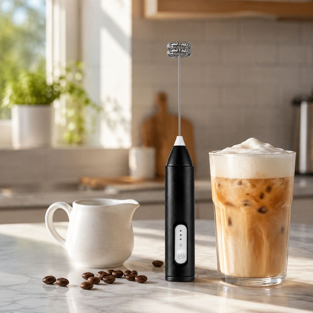 Portable Wireless Electric Milk Frother