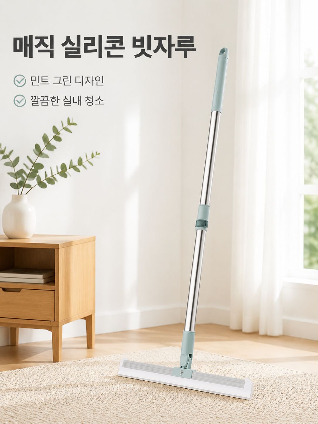실리콘 매직 빗자루 건습겸용