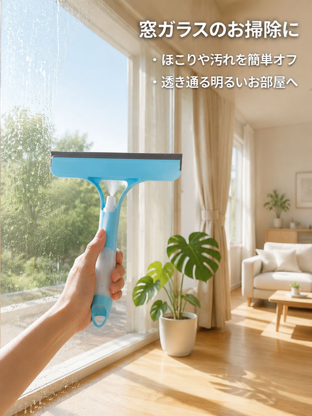 3-in-1床窓ツールワイパー