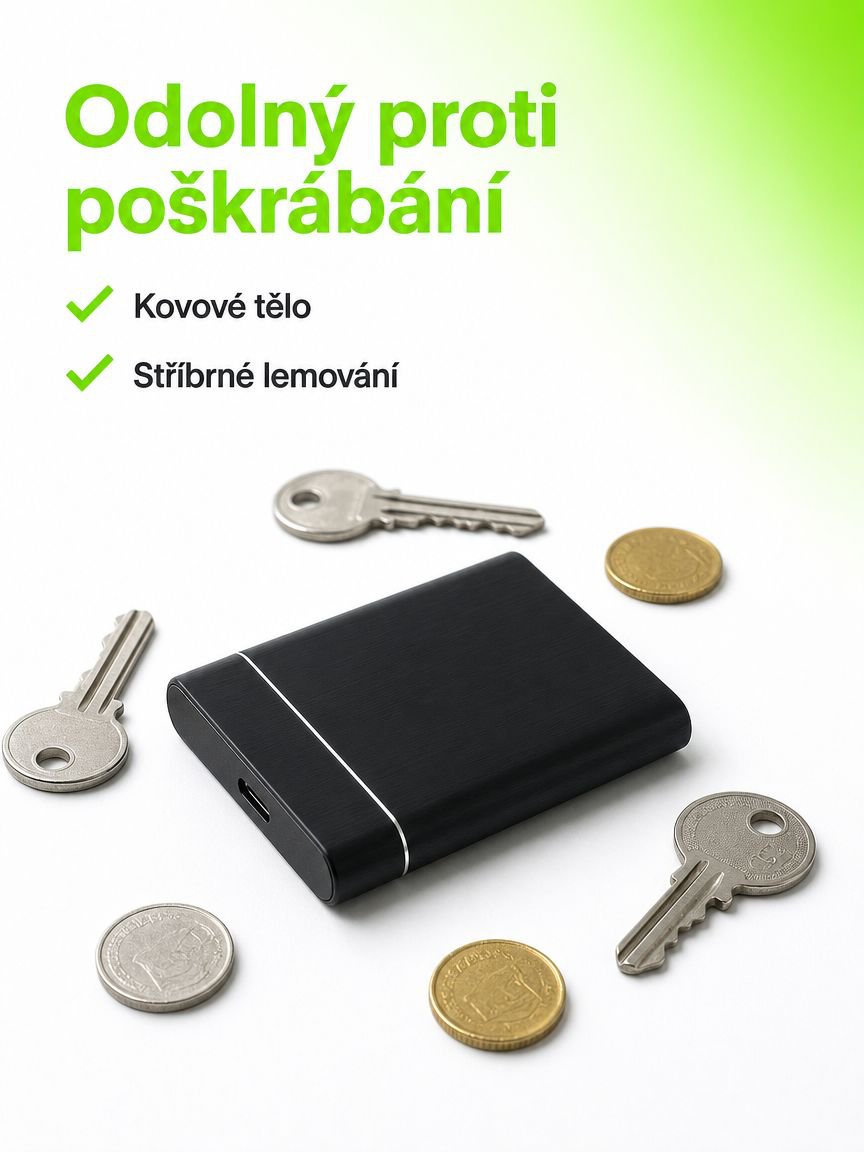 Elegantní SSD disk kompatibilní s notebooky a PC