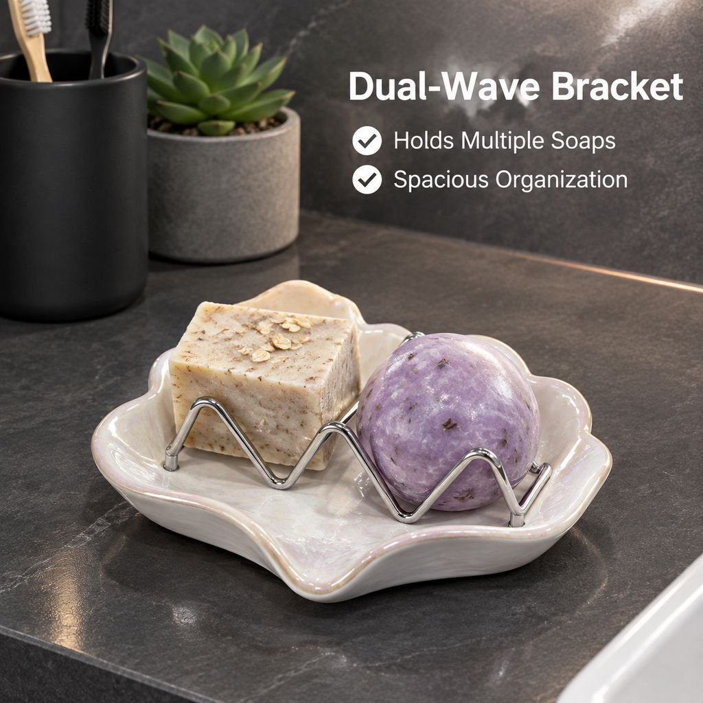 Soap Dish Bathroom Drainable Soap Holder