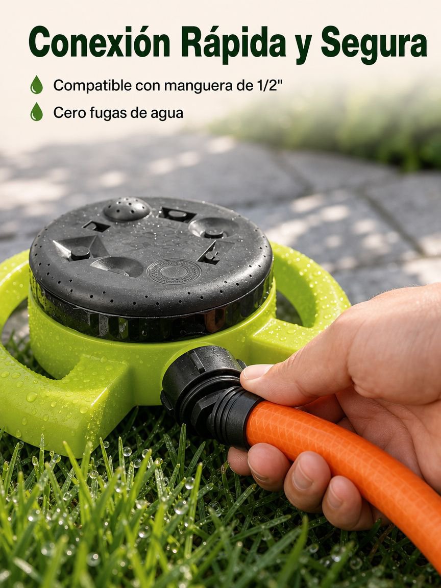 Aspersor de plástico para césped