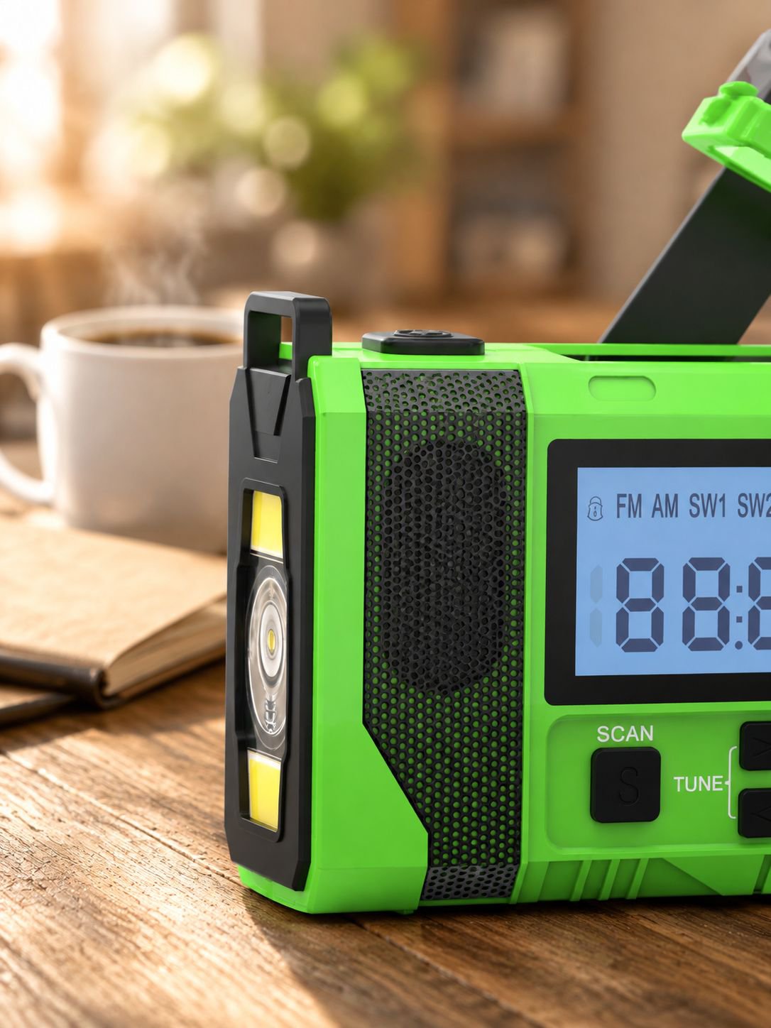 Kompaktes Notfallradio mit USB-Ladeoption