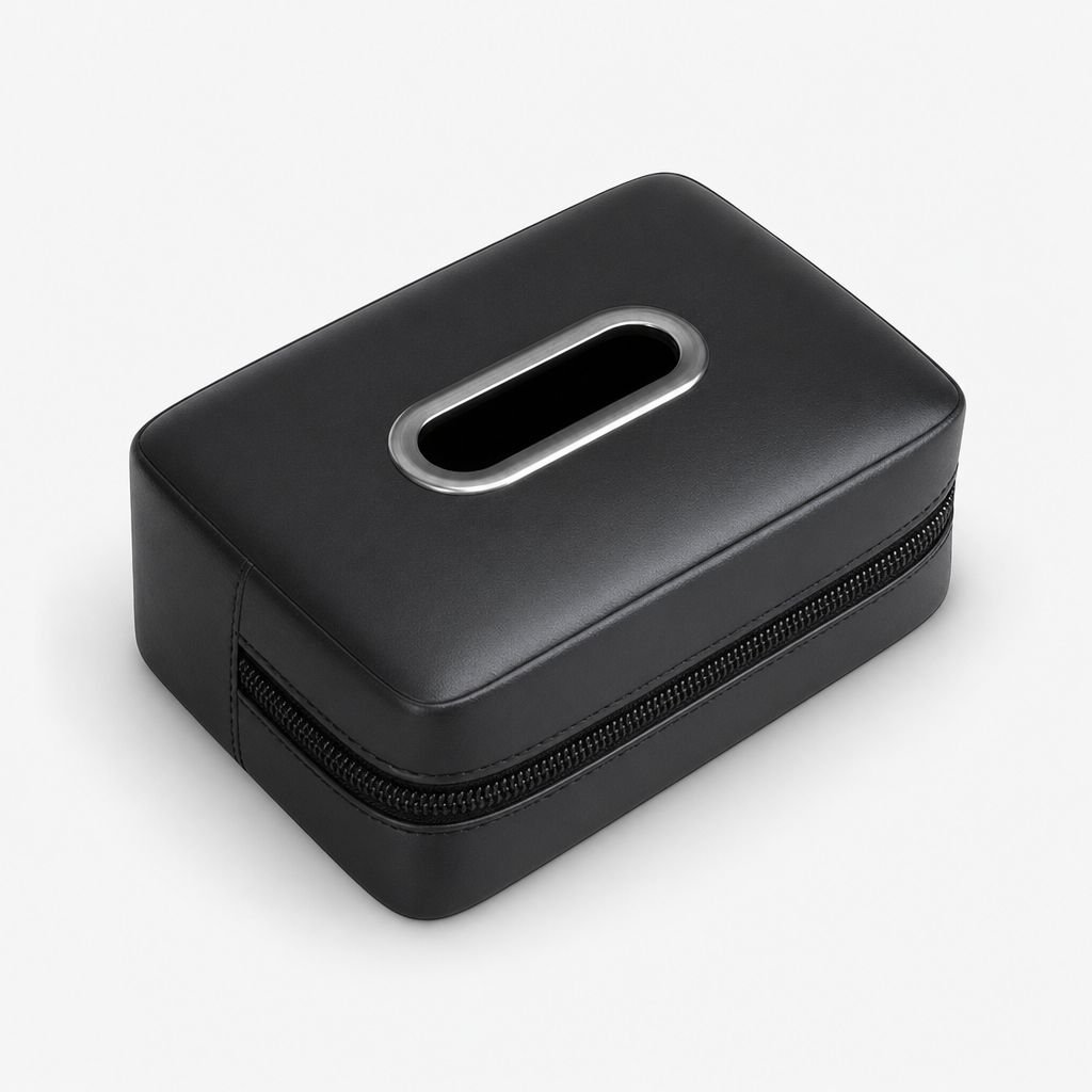 Accesorio de interior: caja de pañuelos de lujo para coche