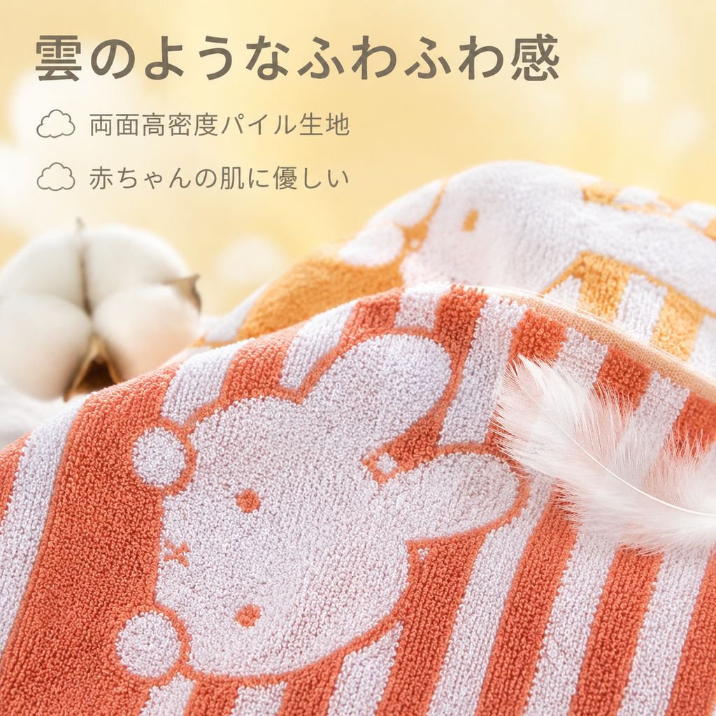 柔らかくて可愛い子供用洗顔タオル