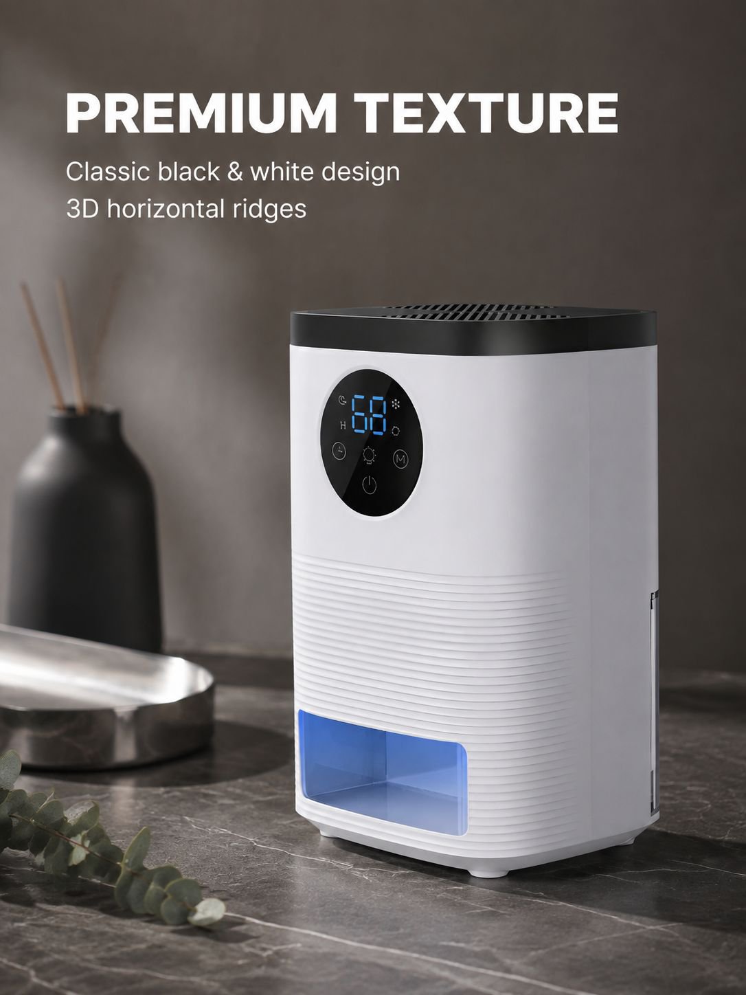 Compact household mini dehumidifier for small rooms