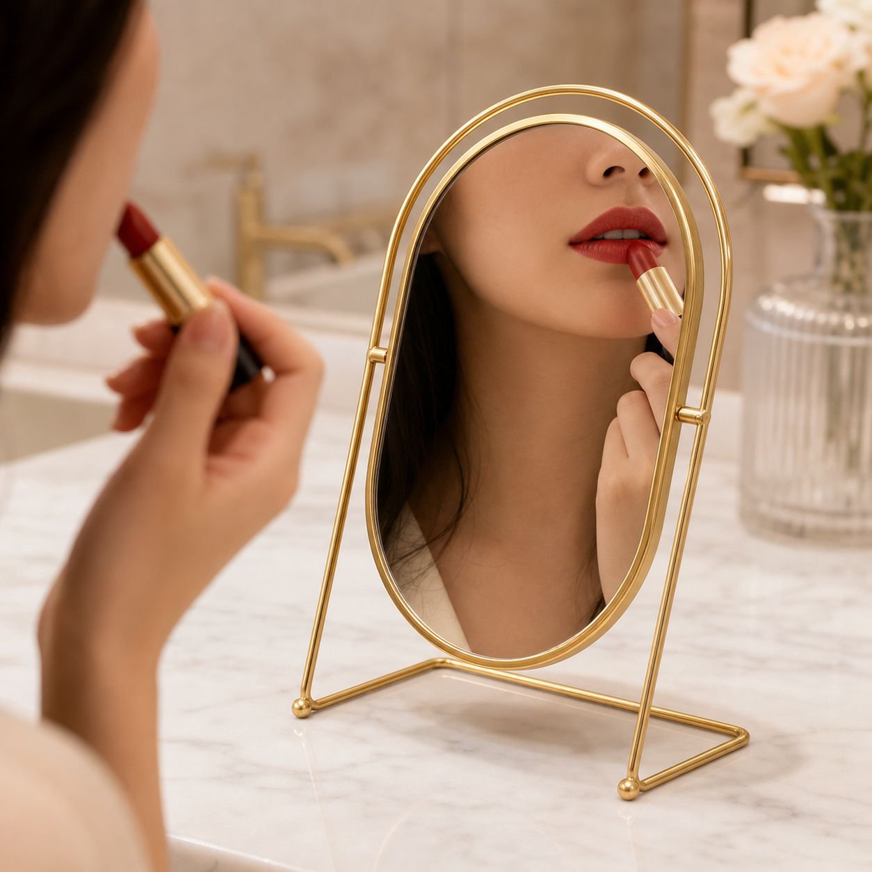 High-Value Bedroom Desktop Dressing Mirror, Internet Celebrity Home Makeup Mirror