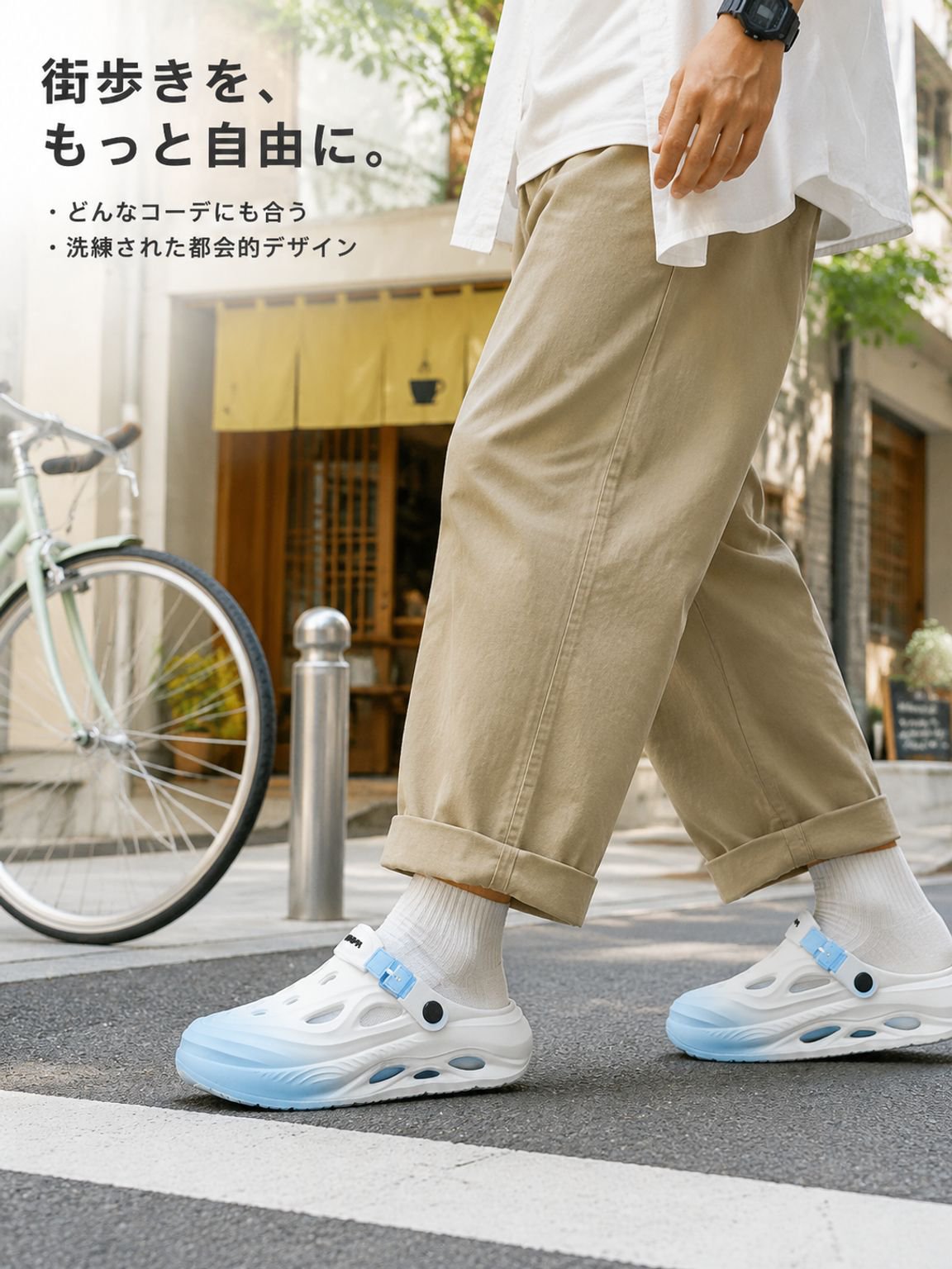 ファッショナブルな厚底アウトドアふわふわサンダル