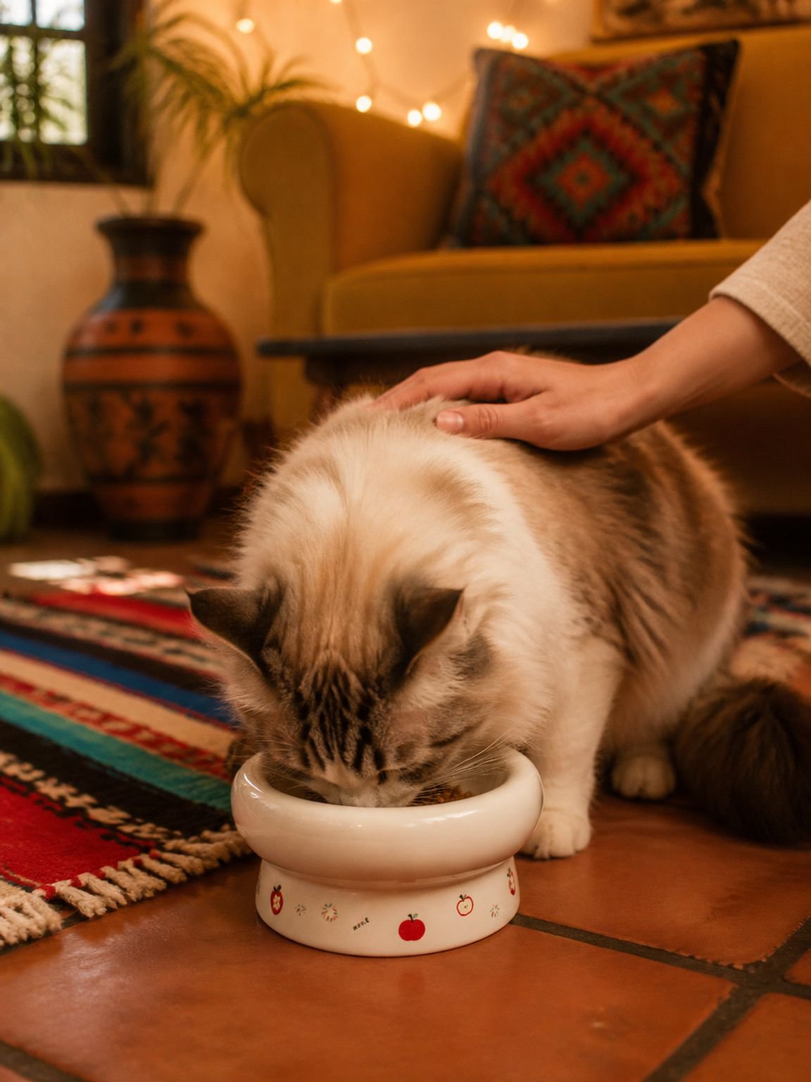 Cuenco para agua y comida para animales con diseño elegante