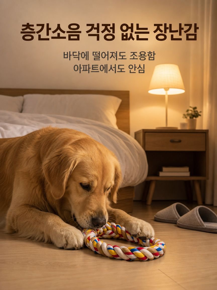 대형 로프 씹는 장난감 (강아지용)