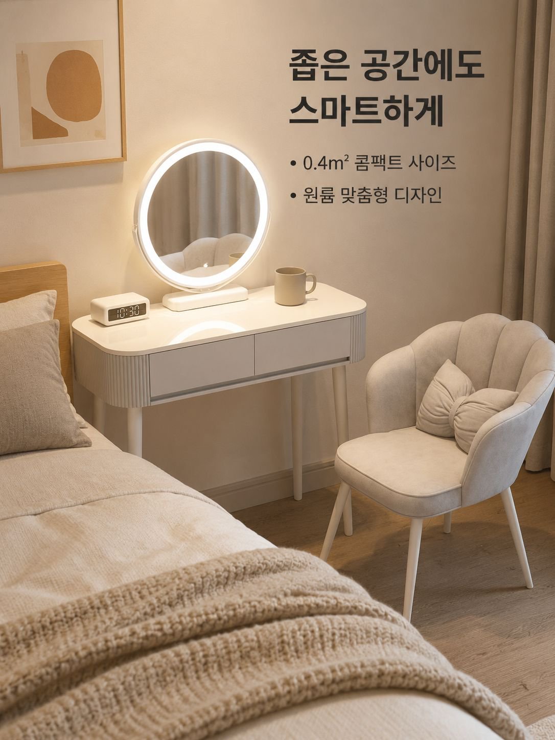 모던 미니멀리즘 화장대
