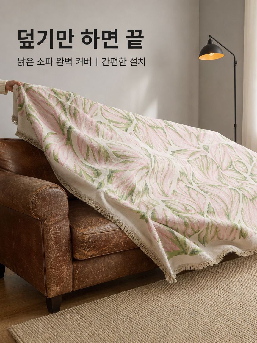 컨트리 스타일 소파 커버