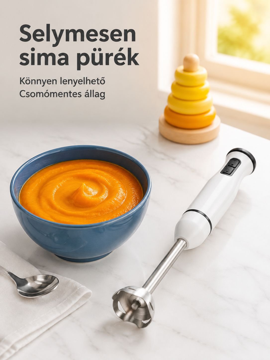 Zöldségek aprítása botmixerrel