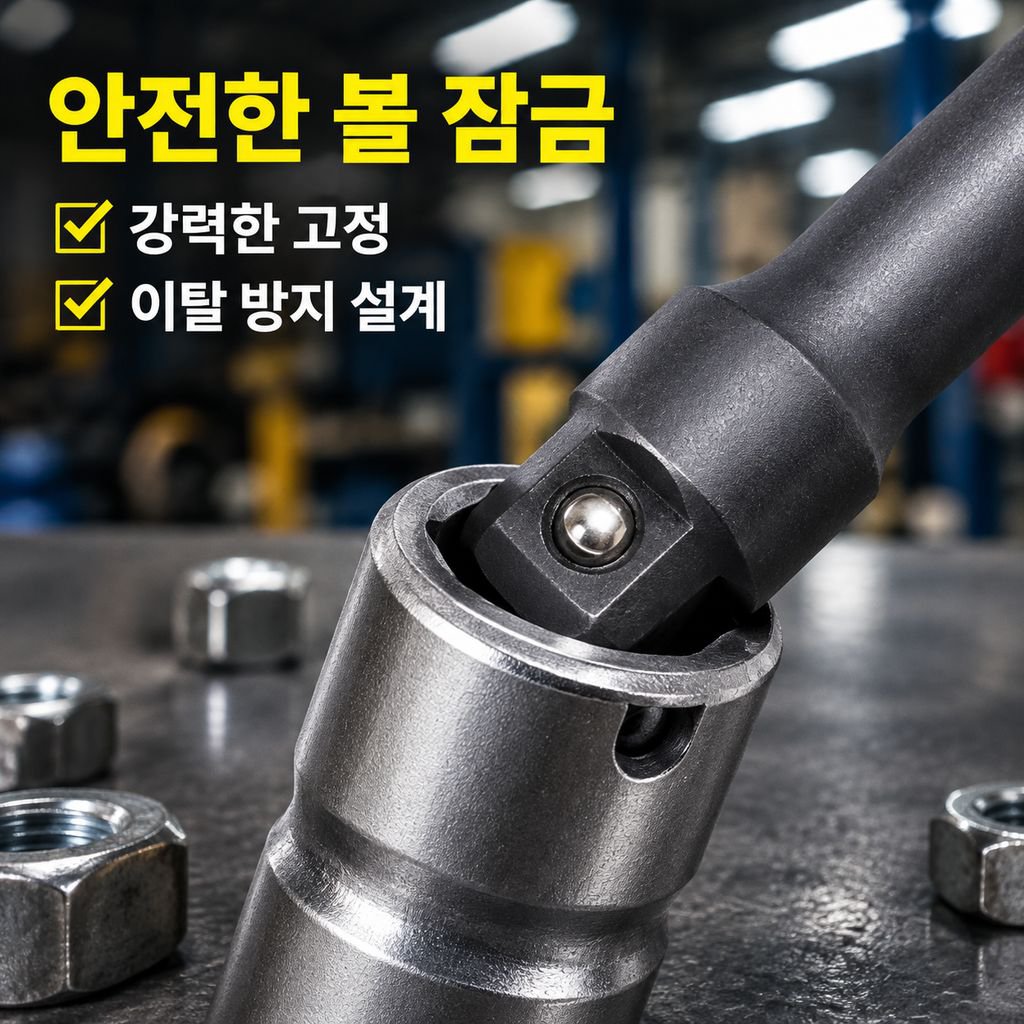 1/2인치 L형 고강도 롱 소켓 렌치