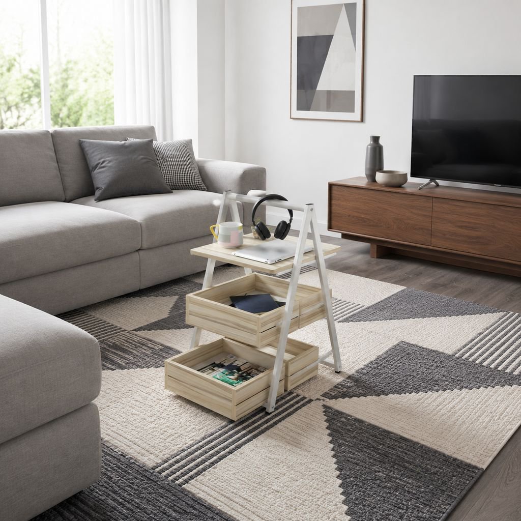 Functional and decorative file cabinet coffee table