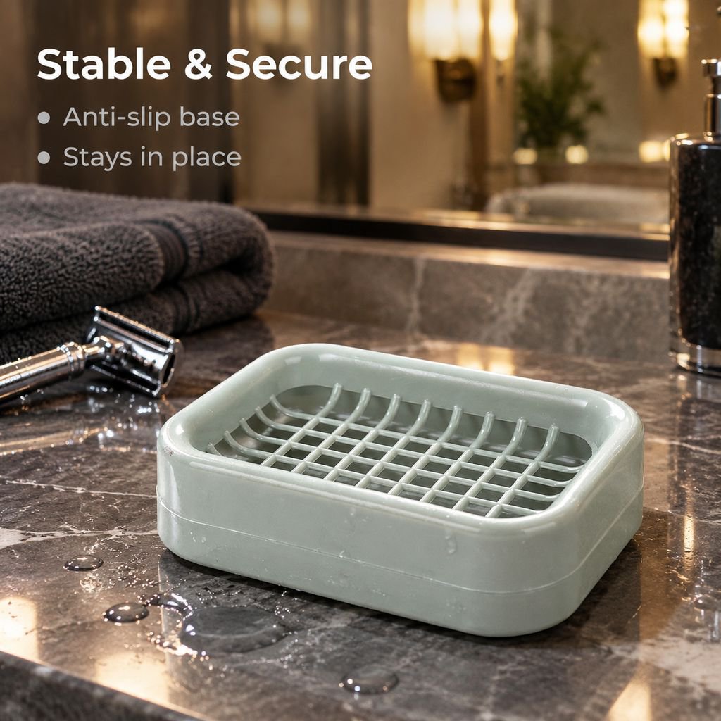 Stylish soap storage container for home bathroom organization