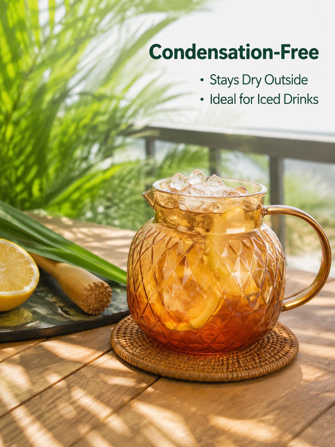 High borosilicate heat-resistant glass teapot