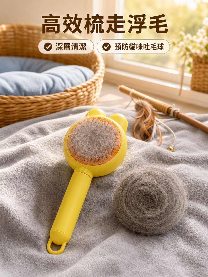 貓咪美容除毛刷
