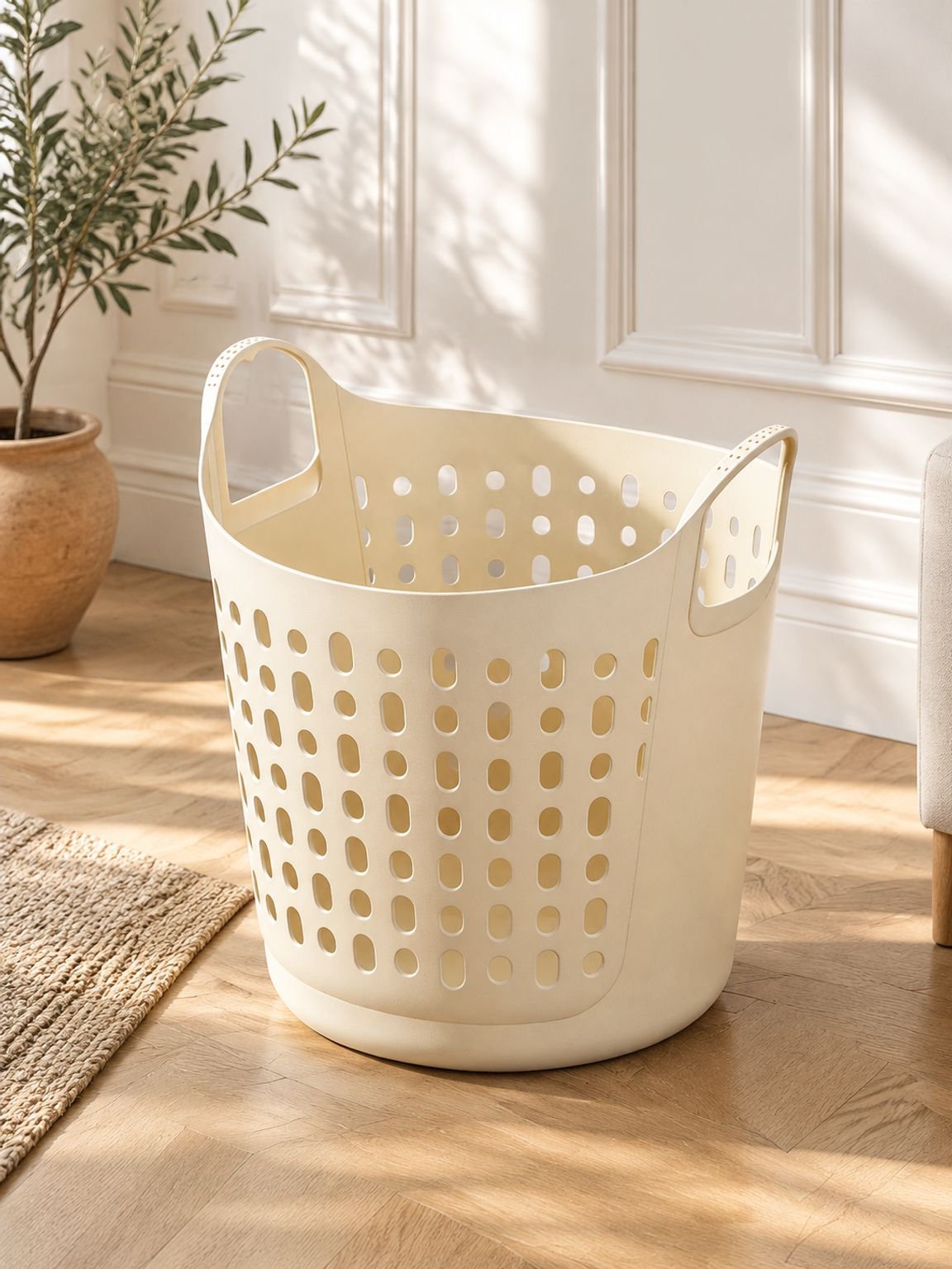 Panier à linge sale grande capacité pour usage domestique